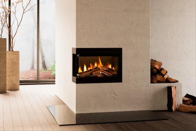 Ashlett Electric Fire - Cornered Frame