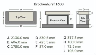Brockenhurst Electric Suite - Sizes - 1600