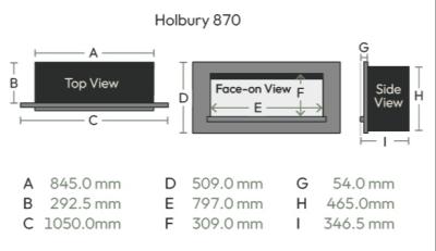 Holbury Electric Suite - Sizes - 870