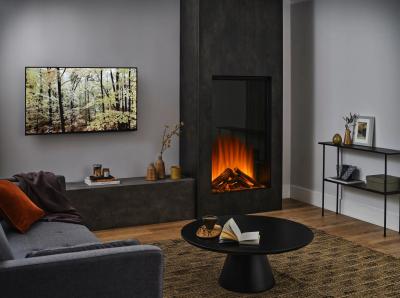 Knightwood Insert Electric Fire - Black Edition