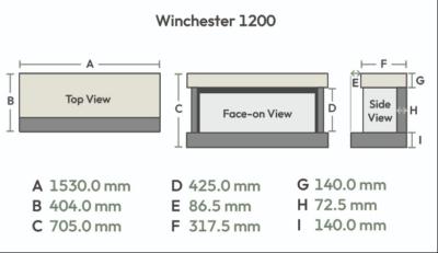 Winchester Electric Suite - Sizes - 1200
