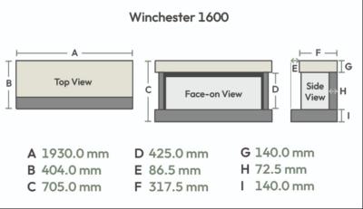 Winchester Electric Suite - Sizes - 1600