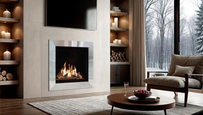 Asencio MK2 Gas Fire - Chrome