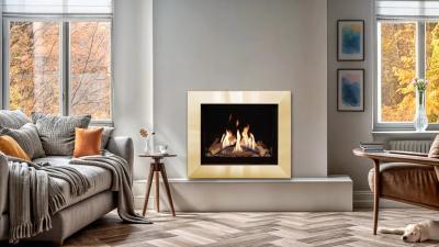 Celena MK3 Gas Fire - Brass Fascia