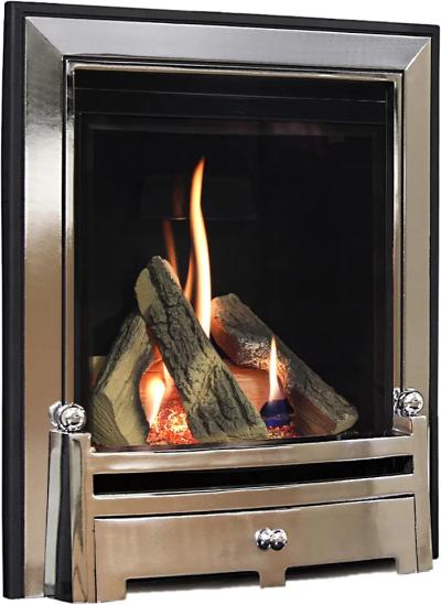 Passion Gas Fire - Balanced Flue - Silver