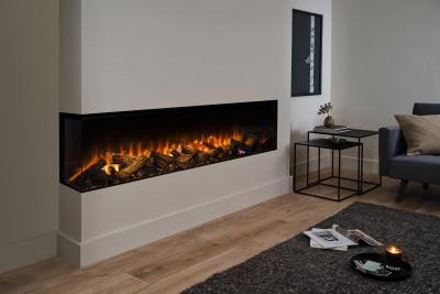 British Fires New Forest 1900 Media Wall Fire - Cornered Installation