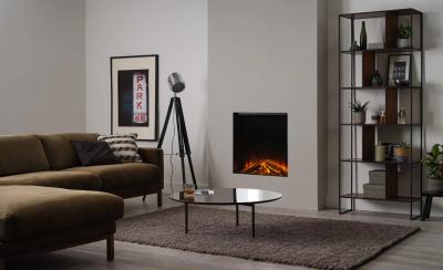 British Fires New Forest 650SQ Media Wall Fire Flat Wall Installation