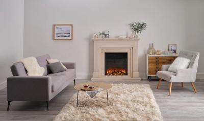 British Fires New Forest 650SQ Media Wall Fire Seamless Installation