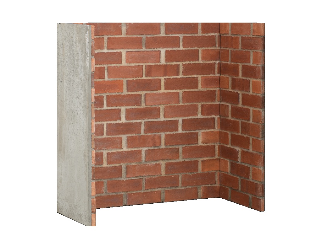 Cobbled Red Brick Stove Chamber